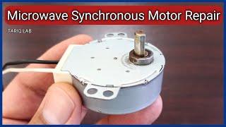 How To Repair Microwave Synchronous Motor  Turntable Motor