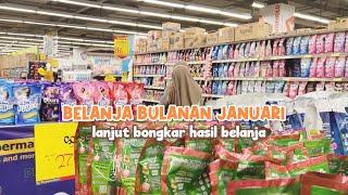 BELANJA BULANAN JANUARI 2023  lanjut bongkar hasil belanja