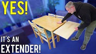 Making a REMOVABLE EXTENSION for a dining table