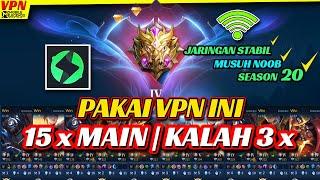 PUSH RANK MUSUH GAMPANG PAKAI VPN MOBILE LEGEND TERBAIK UNTUK SEASON 20 2021