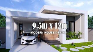 Simple House  Modern House Design idea   9.5m x 12m