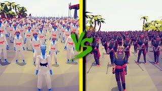 TAEKWONDO TEAM vs MEDIEVAL TEAM - Totally Accurate Battle Simulator TABS