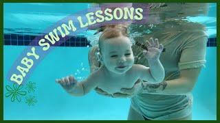 ONLINE BABY SWIM LESSONS IN THE POOL 8 months old  Watermellow