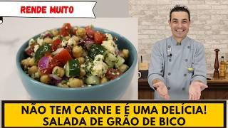 Sem carne mas com muito sabor SALADA DE GRÃO DE BICO