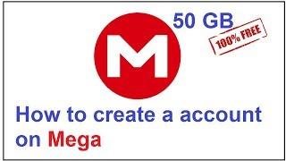 how to create a account on mega