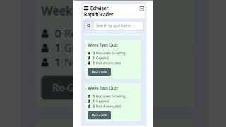 Edwiser Rapid Grader Scrolling