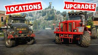 Kenworth 963 & Mack Defense Locations + Upgrades  Snowrunner