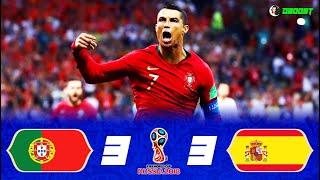 Portugal 3-3 Spain - World Cup 2018 - Cristiano Ronaldos Hat-Trick - EC - FHD
