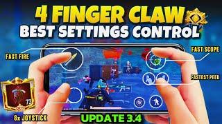 4 Finger Control Claw Pubg Mobile  Best 4 Finger Settings   Zero Recoil Sensitivity & Codes