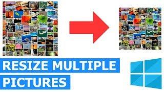 How to quickly resize multiple pictures images in Windows without special software