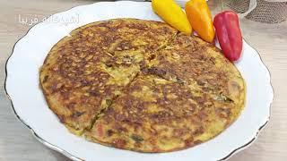 املت قارچ،خوشمزه وآسان با طعمی بینظیر با آشپزخانه فریبا Mushroom Omelette