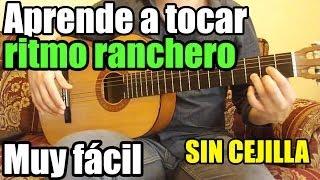 Como tocar música ranchera Vals Ranchero Solo 2 acordes SIN CEJILLA Parte 1 de 2 - Bajeos y más