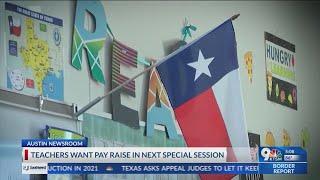 Teachers want pay raise in next special session