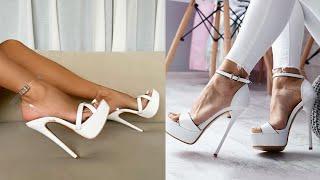 stylish and trendy white heels for every occasion  trendy footwear collection  stiletto  sandals