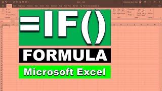 Microsoft Excel IF formula  how to use if formula in excel  if formulas tutorial in hindi