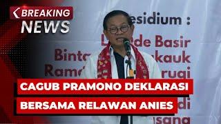 BREAKING NEWS - Cagub Jakarta Pramono Anung Deklarasi Bersama Relawan Anies di Warung Buncit Jaksel