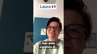 Laura dalla Francia  parla in italiano 