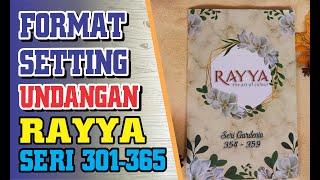 SETINGAN BLANGKO UNDANGAN RAYYA SERI 301 sampai 365