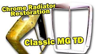 Restoring a Chrome Radiator Surround from MG TD