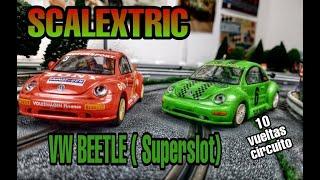 SCALEXTRIC..NEW BEETLE SUPERSLOT...nunca subestimes a un escarabajo