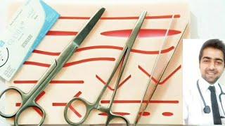 Simple interrupted suture  Suturing made easy  Dr Shahrukh