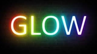 Rainbow Neon Glow Text Effect - Photoshop Tutorial