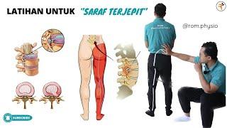 Cara Mengatasi “SARAF TERJEPIT” Hernia Nucleus Pulposus Lumbal #romfis