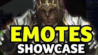 ALL Hrothgar Female Emotes Showcase  Dawntrail Media Tour