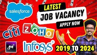 Infosys  Salesforce  Citi  Zoho Off Campus Hiring 2019 to 2024  IT Job for freshers
