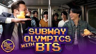 Subway Olympics with BTS  The Tonight Show Starring Jimmy Fallon