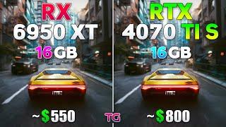 RTX 4070 Ti SUPER vs RX 6950 XT - Test in 10 Games