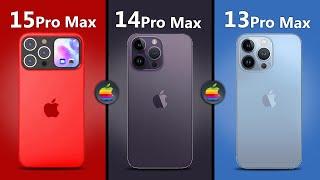 iPhone 15 Pro Max vs 14 Pro Max vs 13 Pro Max  APPLE VERSUS