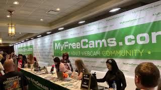 Adult Entertainment Expo 2019 - Day 1 - MyFeeeCams booth