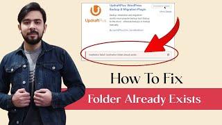 How To Fix Installation Failed Destination Folder Already Exists  WordPress Error