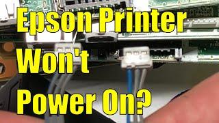 Epson NO POWER - How to test if your Epson Printer Power Supply is working