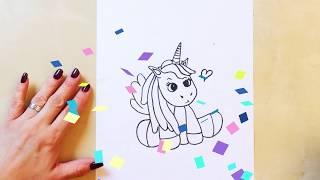 CUTE UNICORN - How to draw