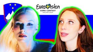 LETS REACT TO SLOVENIAS SONG FOR EUROVISION 2024  RAIVEN VERONIKA