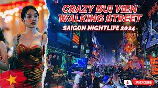 Nightlife In HCMC Vietnam 2024 Vibrant Bui Vien Street On Saturday Night 4k