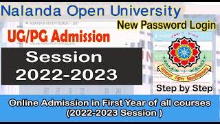 Nalanda Open University UG & PG Admission Online Form 2022  How to fill NOU Admission Form 2022