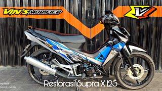 Restorasi Supra X 125  Vins Modified  #bengkelrestorasi #restorasimotor