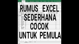 RUMUS SEDERHANA UNTUK MENDATA DI EXCEL