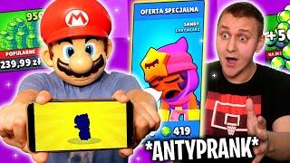 MÓJ BRAT KUPIŁ LEGENDĘ w BRAWL STARS za WŁASNE PIENIĄDZE żeby ZROBIĆ MI ANTY PRANK *BYŁEM W *