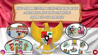 Sikap Yang Sesuai Pengamalan Sila Pancasila dari Sila ke-1 sampai ke-5  Penerapan Nilai Pancasila