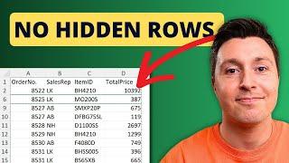 Copy Visible Cells Only in Excel No Hidden Data