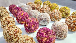 No Bake Date Energy Balls  EASY Healthy and Tasty Vegan Date Truffles Recipe