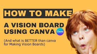 How to create a vision board on Canva I will also reveal What is BETTER tool for VISION Boards