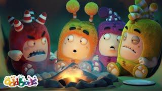 Campfire Spooky Stories  Oddbods Cartoons  Funny Cartoons For Kids