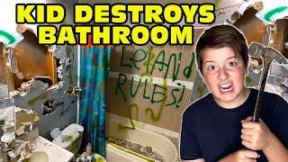 Kid Temper Tantrum Trashes And Destroys Bathroom Parents FREAK OUT HBADA E3 Ergonomic Chair