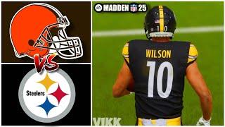 Browns vs Steelers Week 14 Simulation Madden 25 Rosters