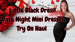 Sexy Mini Little Black Dress HUGE Try On Haul Feat Dossier